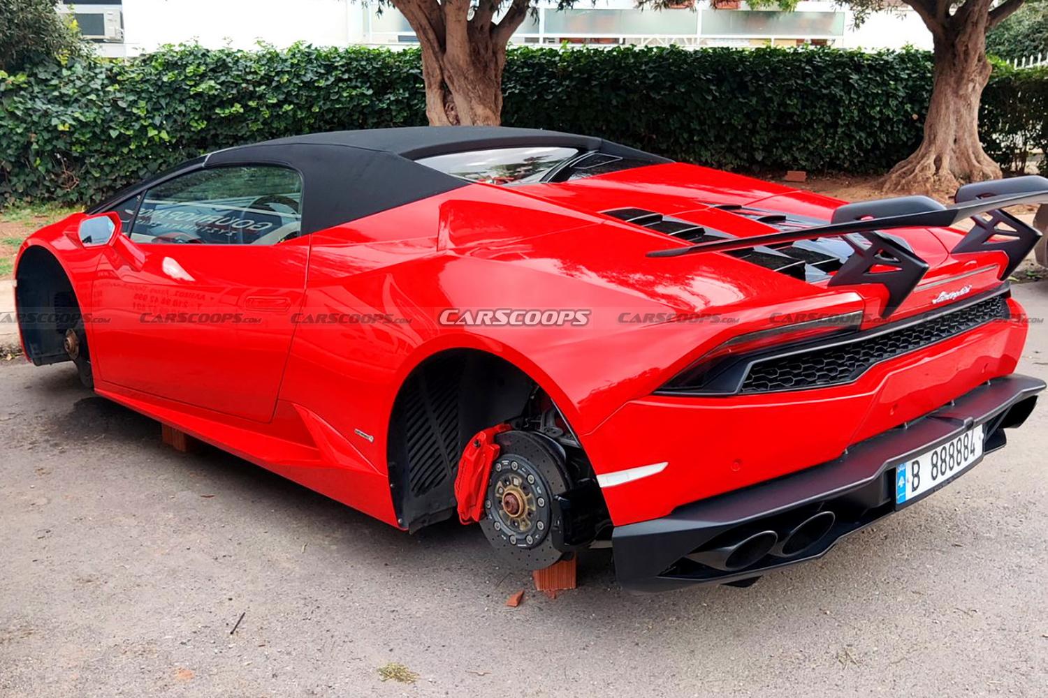 Посмотрите на Lamborghini Huracan, который воры бросили на кирпичах — Motor