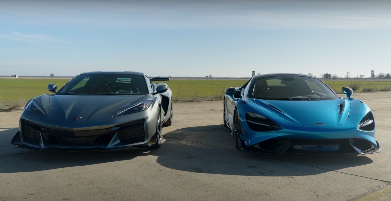 Видео: Chevrolet Corvette и McLaren 765LT сравнили в U-образном  дрэг-рейсинге — Motor