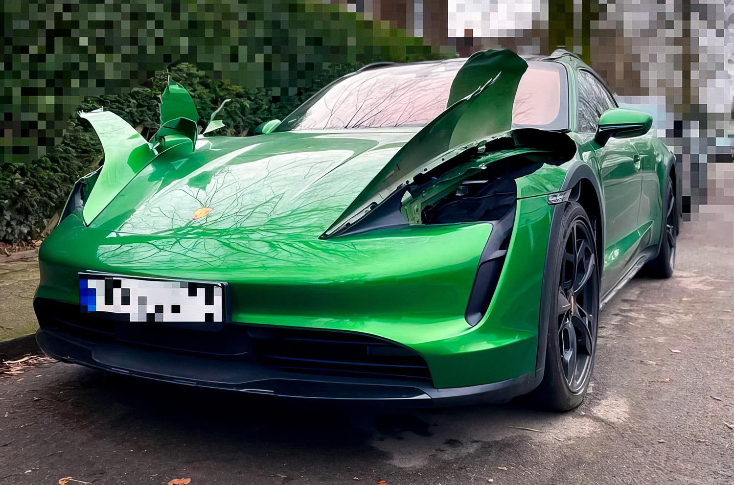 Посмотрите, на что идут воры, чтобы украсть дорогие фары Porsche Taycan —  Motor