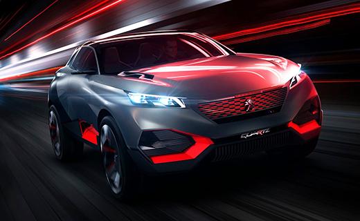 Концепт кроссовера Peugeot Quartz представят в Париже
