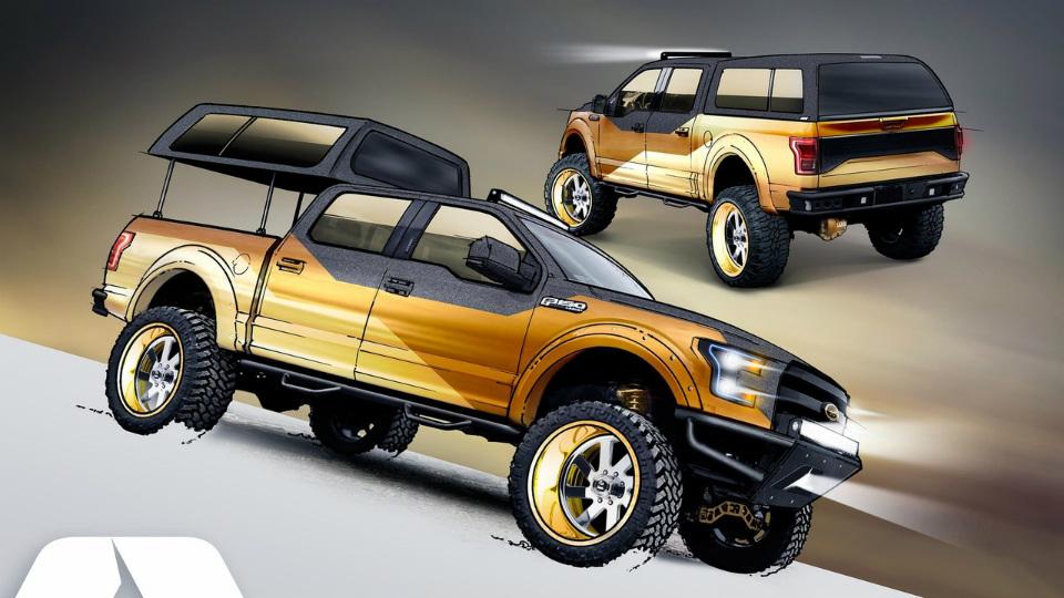 6-колесный Форд F-150 привезут на SEMA