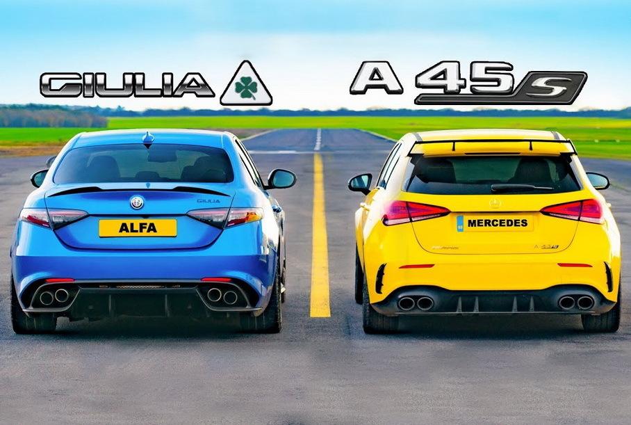 Dreg Gonka Mercedes Amg A 45 Protiv Alfa Romeo Giulia Qv Motor