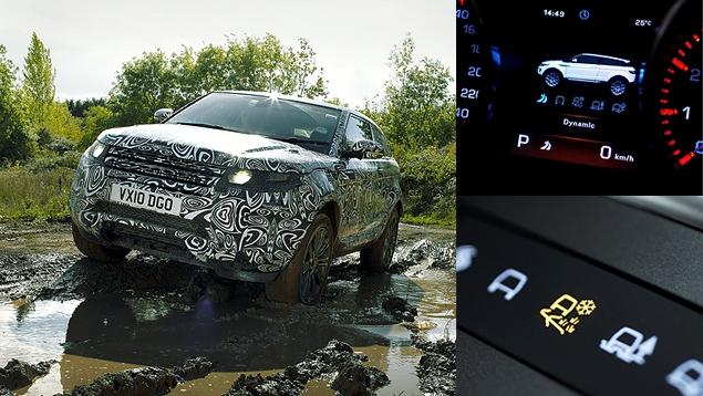 У внедорожной системы Terrain Response, устанавливаемой на Evoque, будет четыре основных режима: обычные условия, трава/гравий/снег, грязь и колея, и песок. Электроника управляет параметрами двигателя, коробки передач, муфты подключения полного привода, тормозной системой и системой стабилизации для наилучшей проходимости по разным типам покрытия. Новшеством стало то, что электроусилитель руля теперь также завязан на управляющую электронику. Для автомобилей с системой Adaptive Dynamics будет доступен и дополнительный режим - Dynamic ("спорт"). Он позволяет сделать подвеску жестче, руль - "острее", а мотор - более отзывчивым на действия водителя.