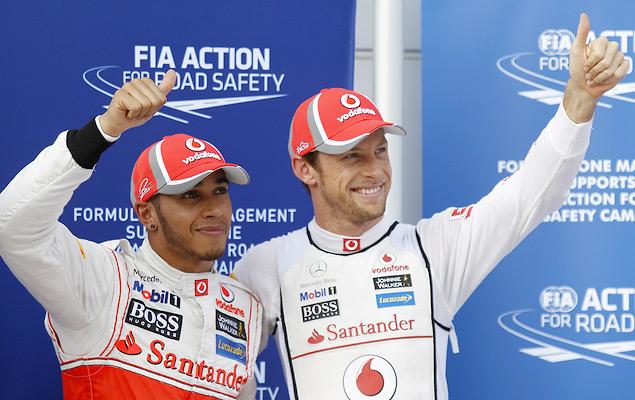 Хэмилтон и Баттон уверенно выиграли квалификацию, однако до подиума добрался только один из них.