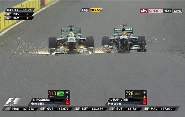 Нико Росберг (слева) и Льюис Хэмилтон (справа)