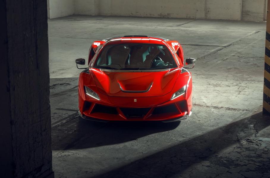 Для Ferrari F8 разработали очень широкий и редкий обвес