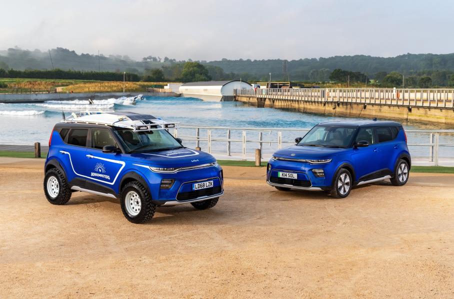 Посмотрите на серферский Kia Soul с 31-сантиметровым клиренсом и скамейкой