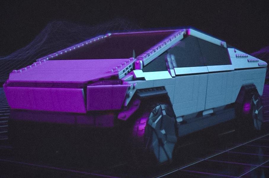 Mattel выпустила конструктор с пикапом Tesla Cybertruck с «трещинами» на стеклах
