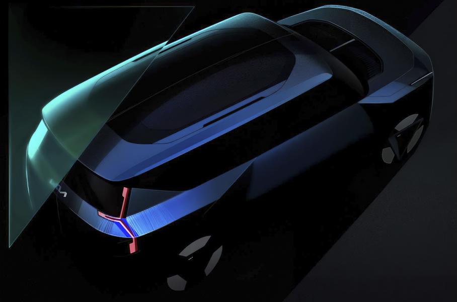 Салон электрического кроссовера Kia EV9 раскрыли на новых изображениях