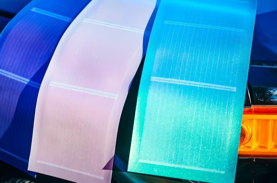 Toyota показала солнечные панели будущего с яркими цветами и узорами