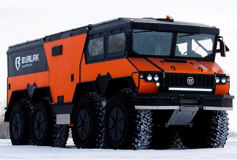 Новый российский восьмиколёсный вездеход «Бурлак» показали на видео