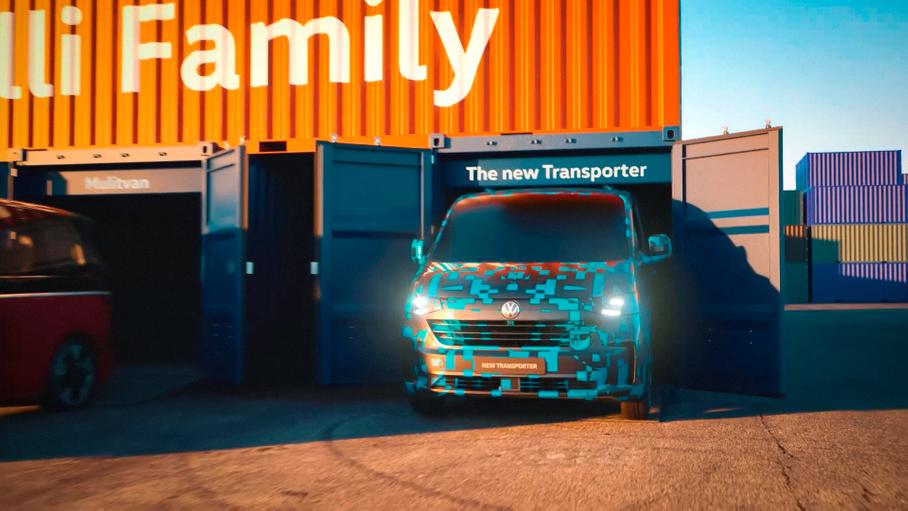Volkswagen Transporter нового поколения рассекретили на видео
