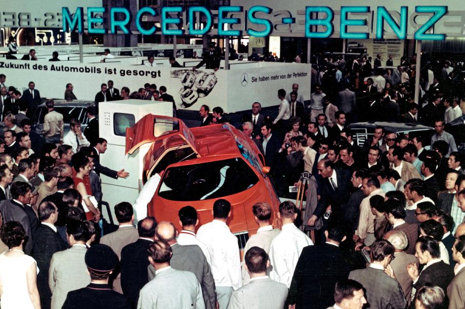 Премьера C111 на автосалоне во Франкфурте, сентябрь 1969 года