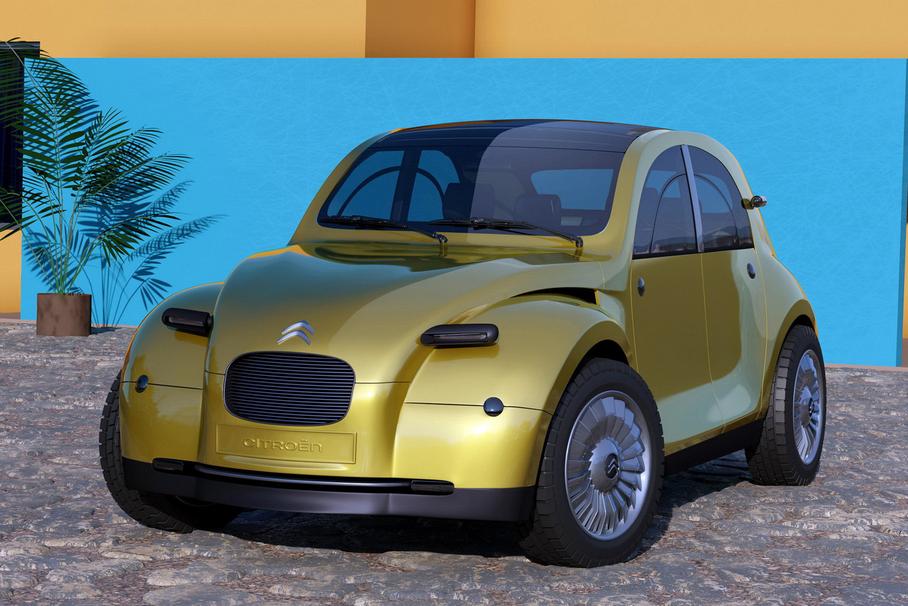 Citroen возрождает легендарную модель 2CV в новом электрическом формате