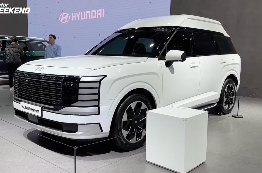 Представлен Hyundai Palisade с необычной крышей. Он выше двух метров