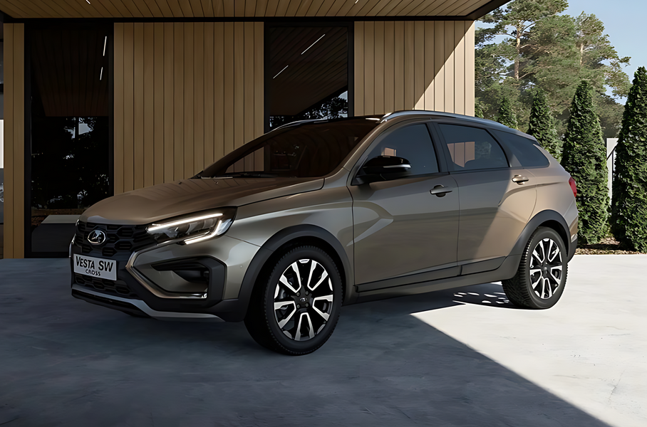 Lada Vesta SW Cross в цвете «Кориандр»