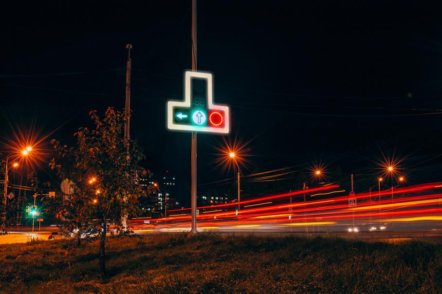 Светофор с таймером