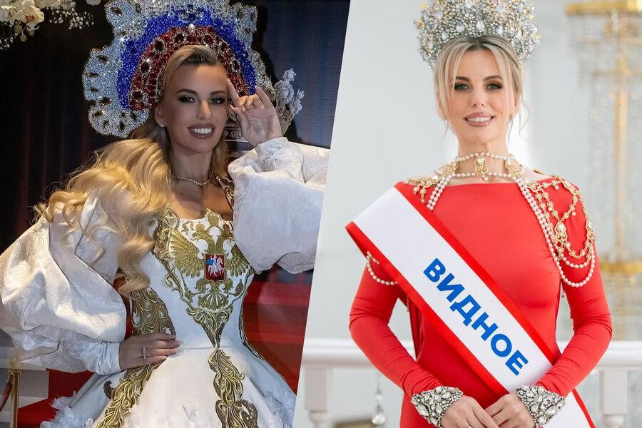 Людмила Секрий во время участия в конкурсе «Миссис Земля — 2026»