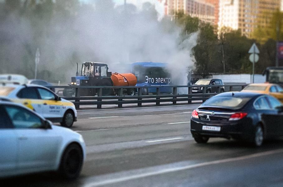 В Москве снова загорелся электробус. Это уже третий случай за месяц