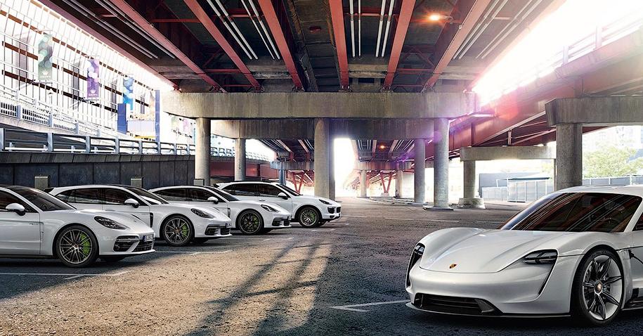 Porsche на электродвигателе